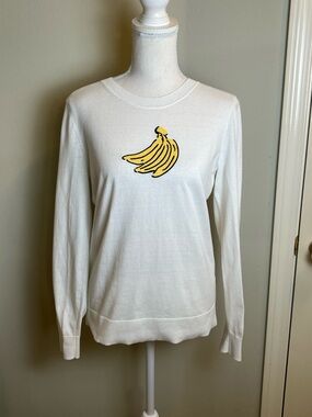 BANANA REPUBLIC Embroidered Banana Lightweight Sweater
